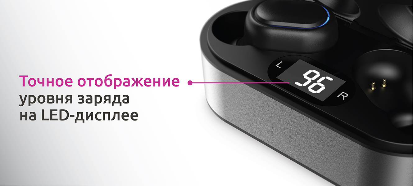 Наушники True Wireless Olmio TWE-06 - фирменный гаджет под нанесение ...
