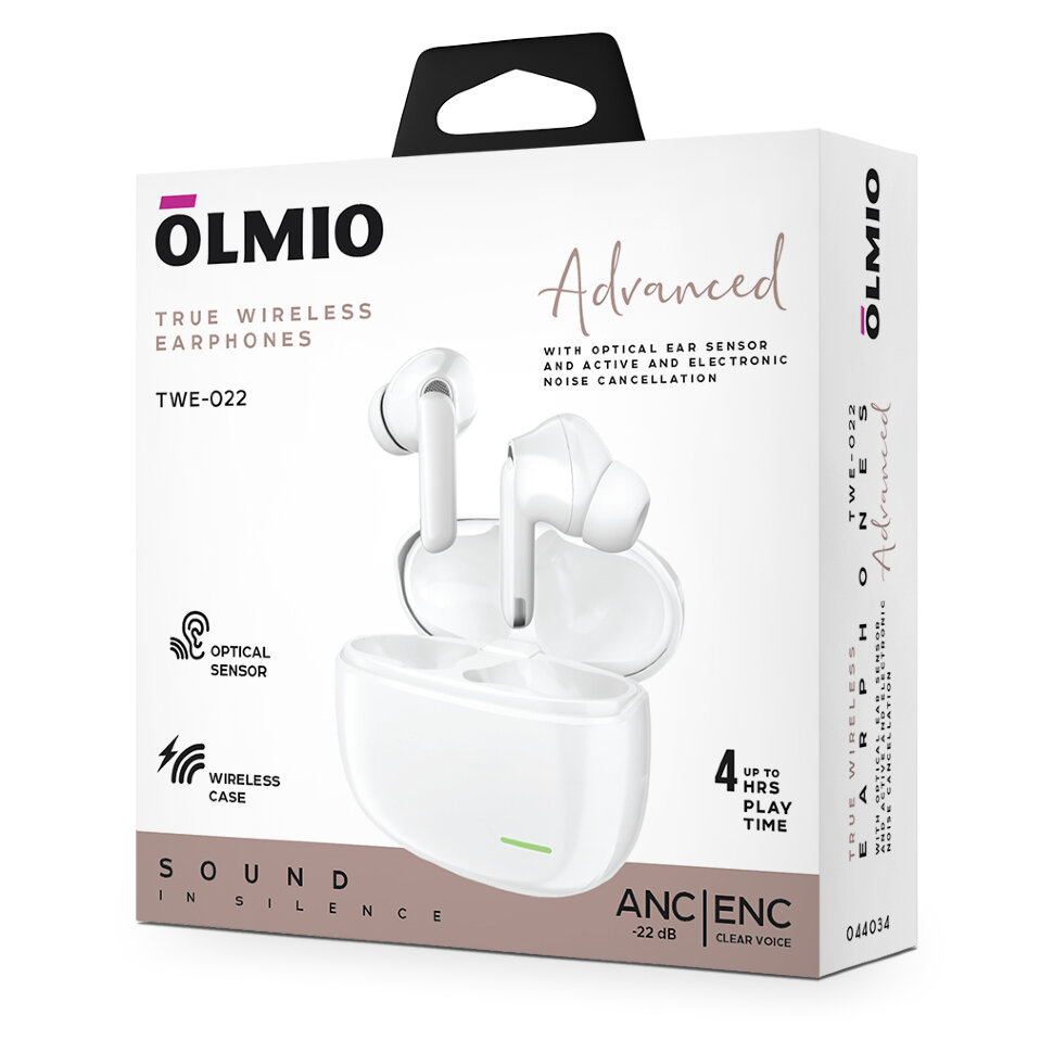 Наушники True Wireless Olmio TWE-22 - фирменный гаджет под нанесение ...